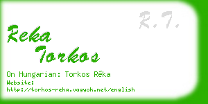reka torkos business card